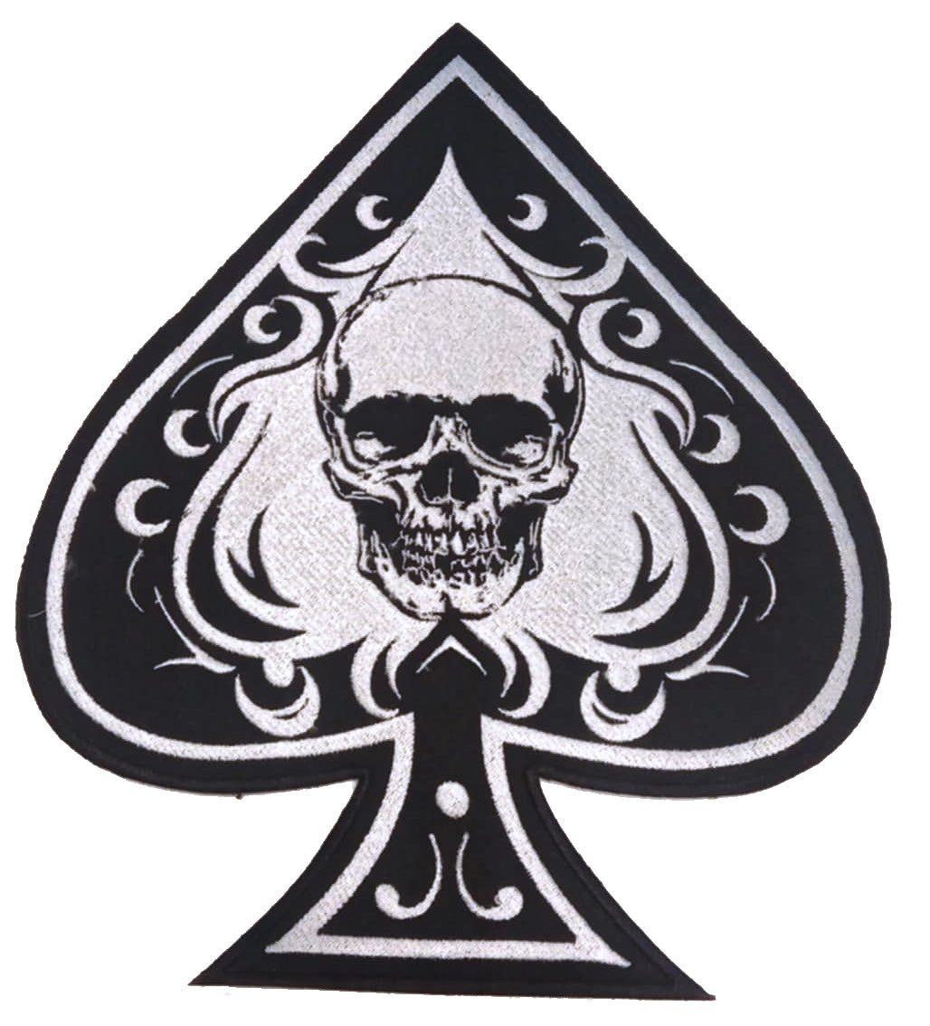Parche Bordado Termoadhesivo Calavera Pica Calavera