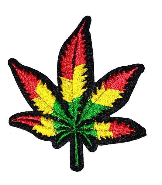 Parche Bordado Termoadhesivo Hoja Maria Bandera