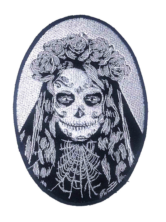 Parche Bordado Termoadhesivo Santa Muerte