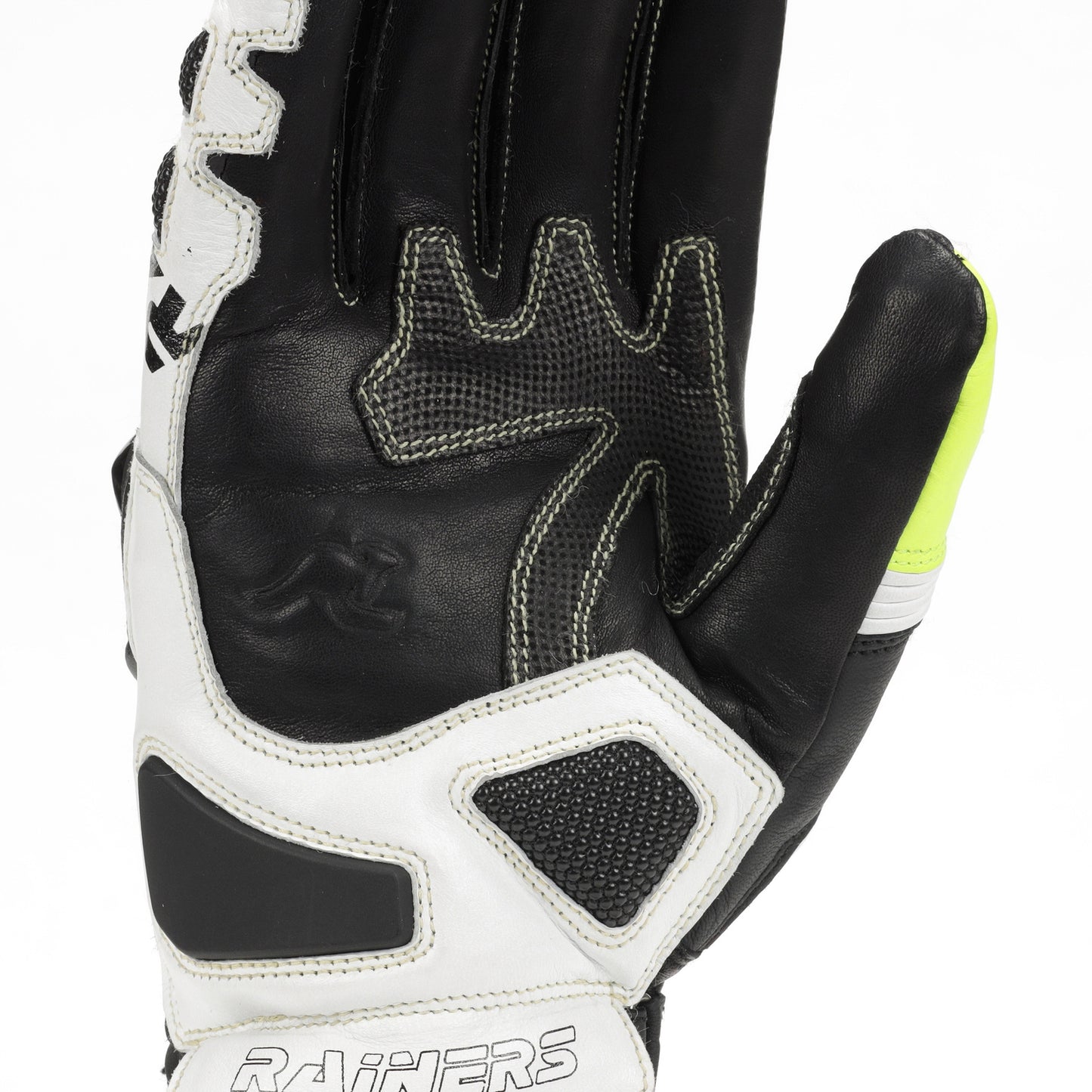 Guantes VRC4 PRO-F Fluor Racing CE N2 Piel Canguro - URA Moto