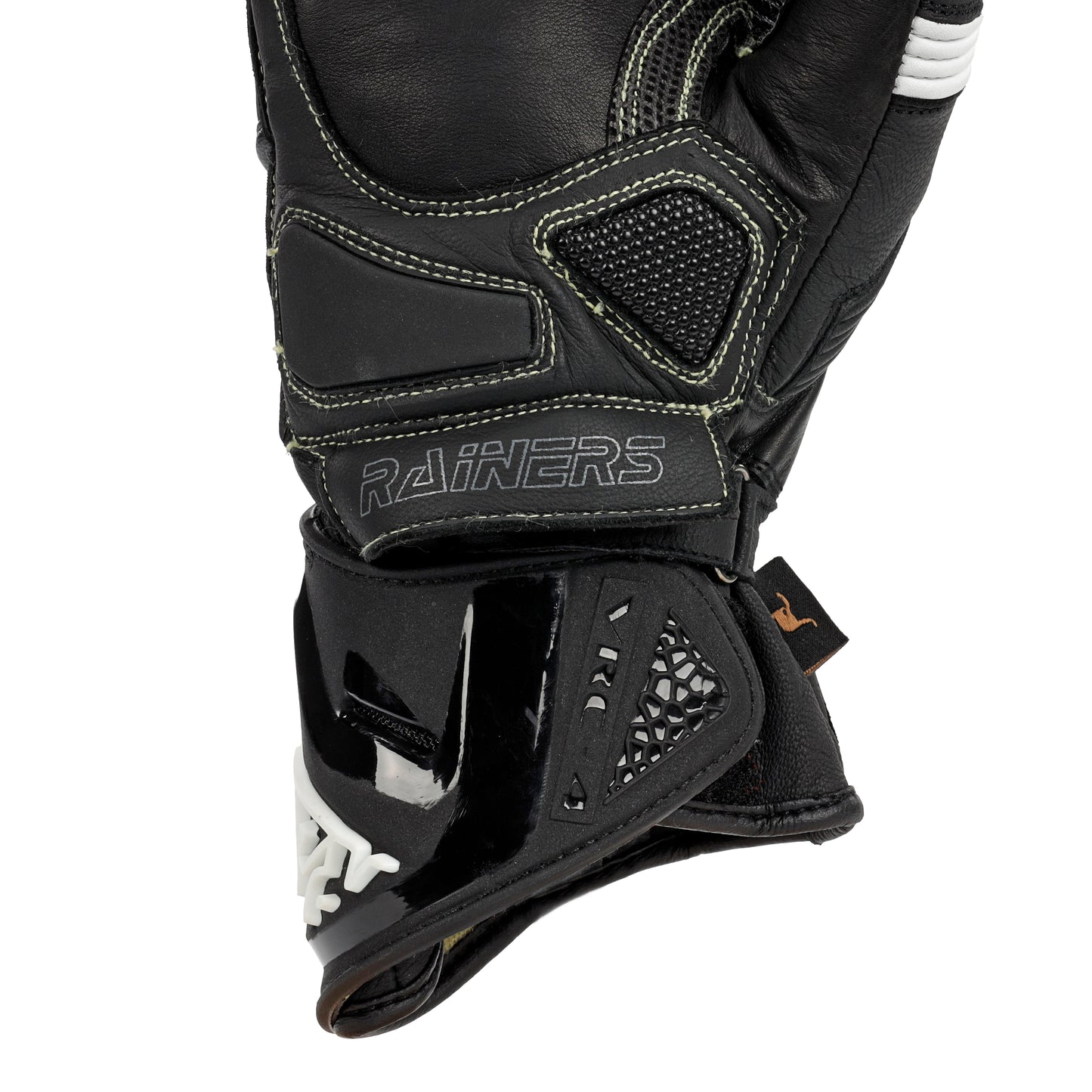 Guantes Rainers VRC4 PRO-N Racing Negro CE Nivel 2 Piel TPU Superfabric - URA Moto