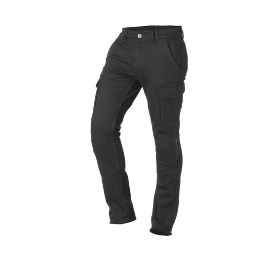 Pantalón Vaquero Moto Rainers ZACK-N Negro CE AA | Protecciones Rodilla Nivel 2