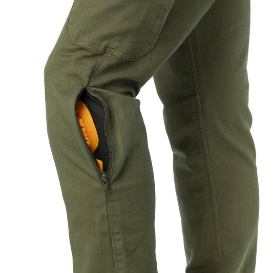 Pantalón Vaquero Moto Rainers ZACK-V Verde CE AA | Rodilla Nivel 2