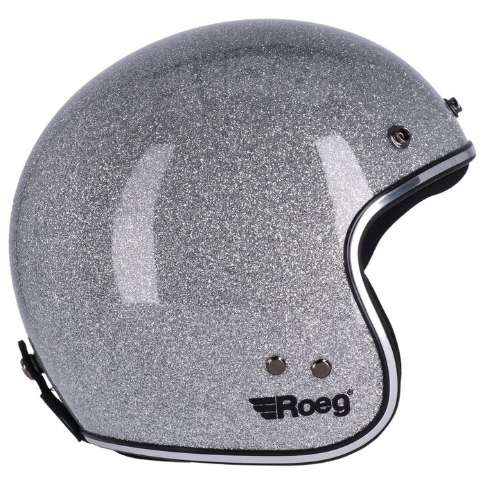 Casco Roeg Jett Disco Ball Plateado Jet Fibra