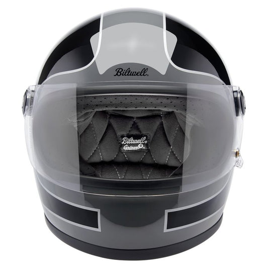 Casco Biltwell Gringo S Gris Tormenta Tracker Brillante