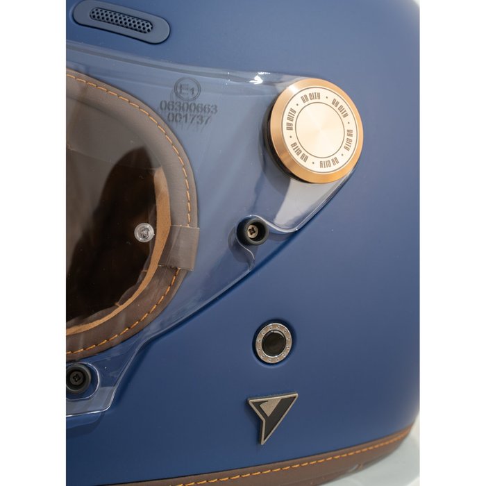 Casco By City Roadster III Azul Mate Integral Fibra ECE 22.06 - URA Moto