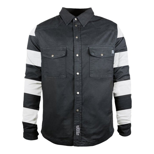 Camisa John Doe Motoshirt Prison Negro/Blanco CE AAA