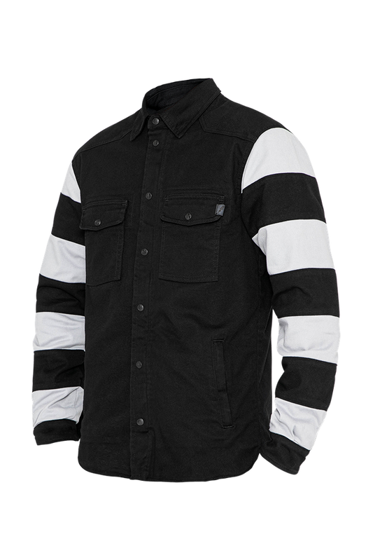 Camisa John Doe Motoshirt Prison Negro/Blanco CE AAA