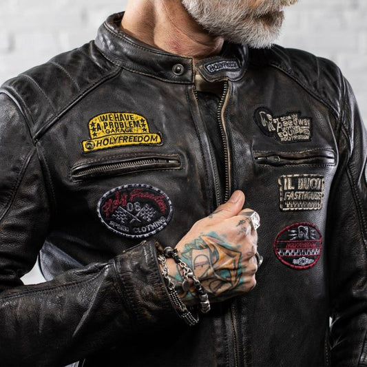 Chaqueta Holy Freedom Zero EVO Negra Piel Homologada CE