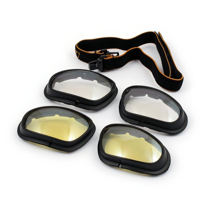 Gafas Helly Bikereyes Eagle Lente Amarilla Ahumada Biker - URA Moto