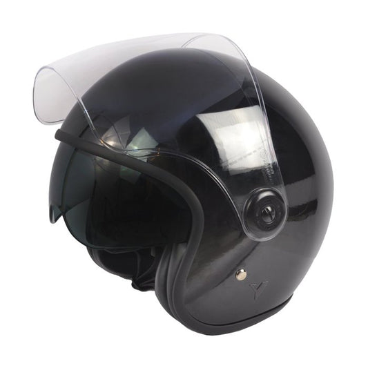 Casco By City Roadster III Negro Brillo Integral Fibra ECE 22.06 - URA Moto