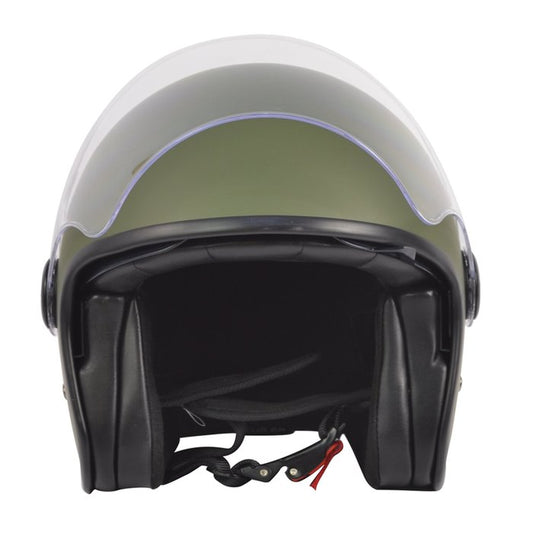 Casco By City The City Verde Mate Jet Fibra Visor Solar ECE