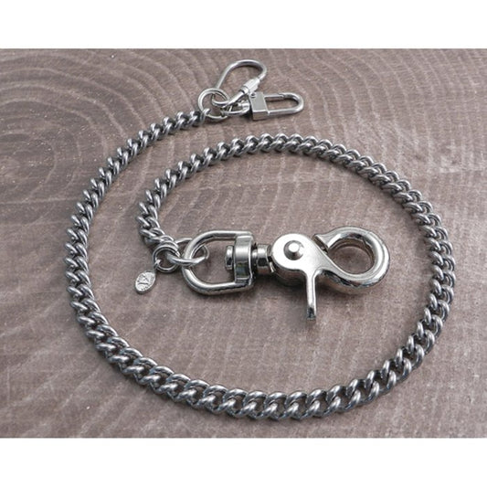 Cadena para billetera Amigaz, correa lisa de 7 mm, acero inoxidable