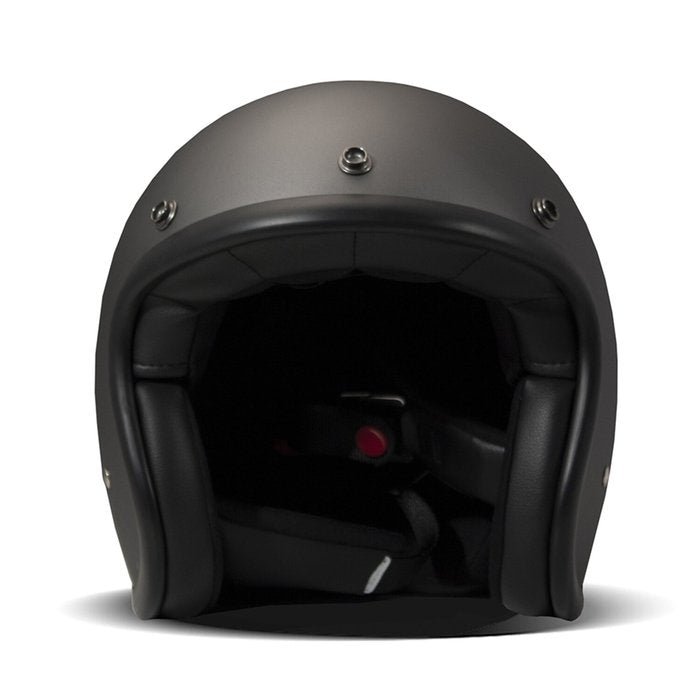 Casco DMD Retro Gris Mate Jet Fibra Vidrio ECE 22.06