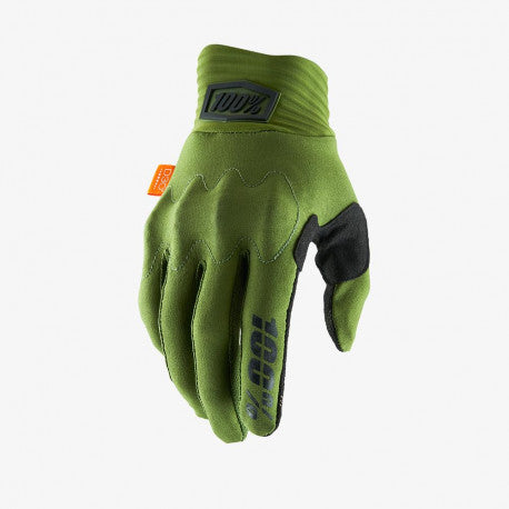 Guantes Moto MX 100% Cognito Verde/Negro - URA Moto