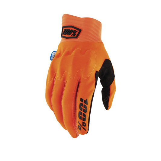 Guantes Moto MX 100% Cognito Smart Shock Naranja Fluor - URA Moto
