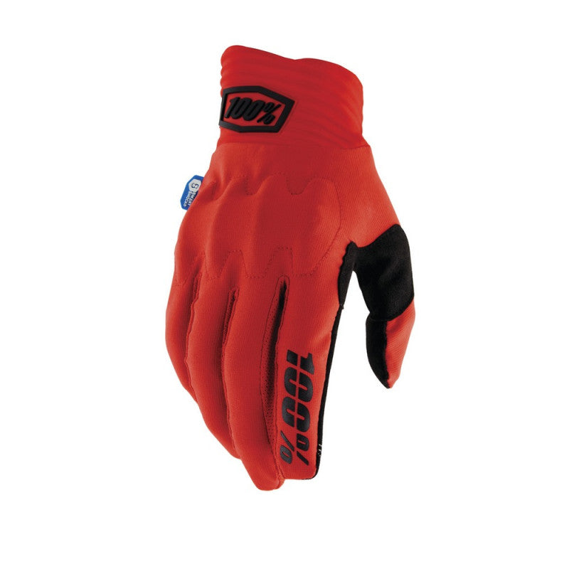 Guantes Moto MX 100% Cognito Smart Shock Rojo - URA Moto