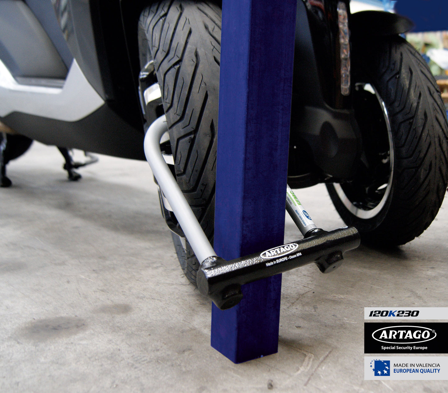 Antirrobo Moto Artago  U 120H220 - URA Moto