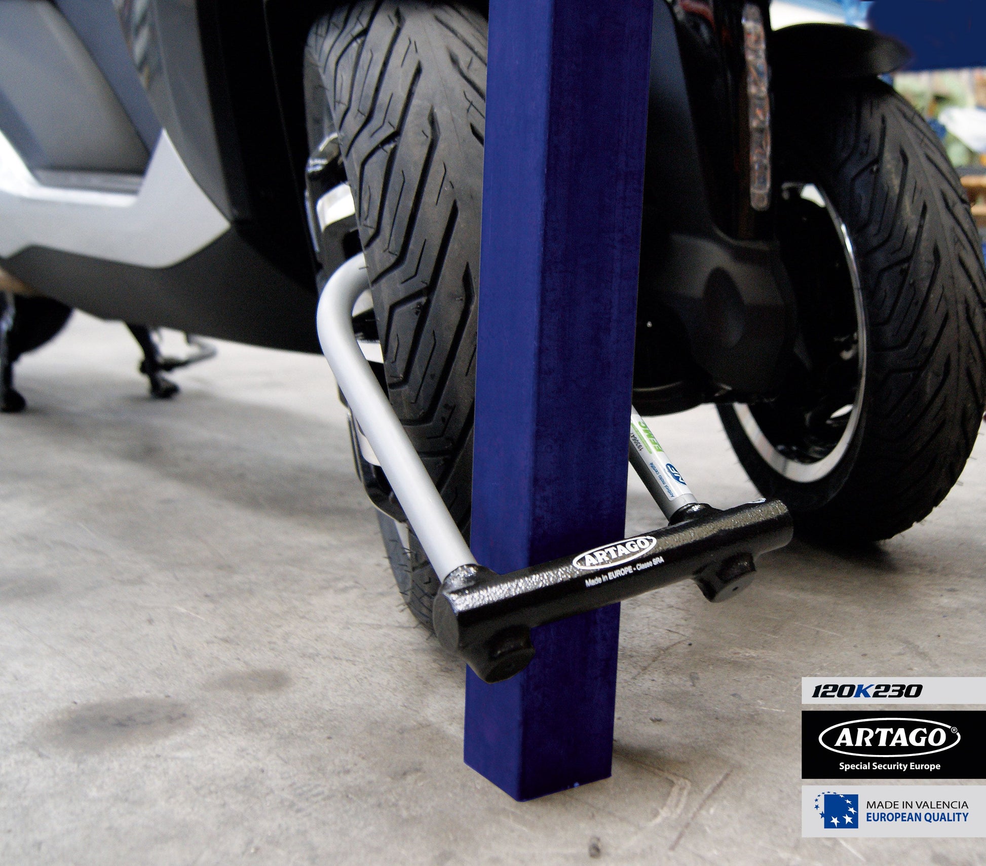 Antirrobo Moto Artago  U 120H220 - URA Moto