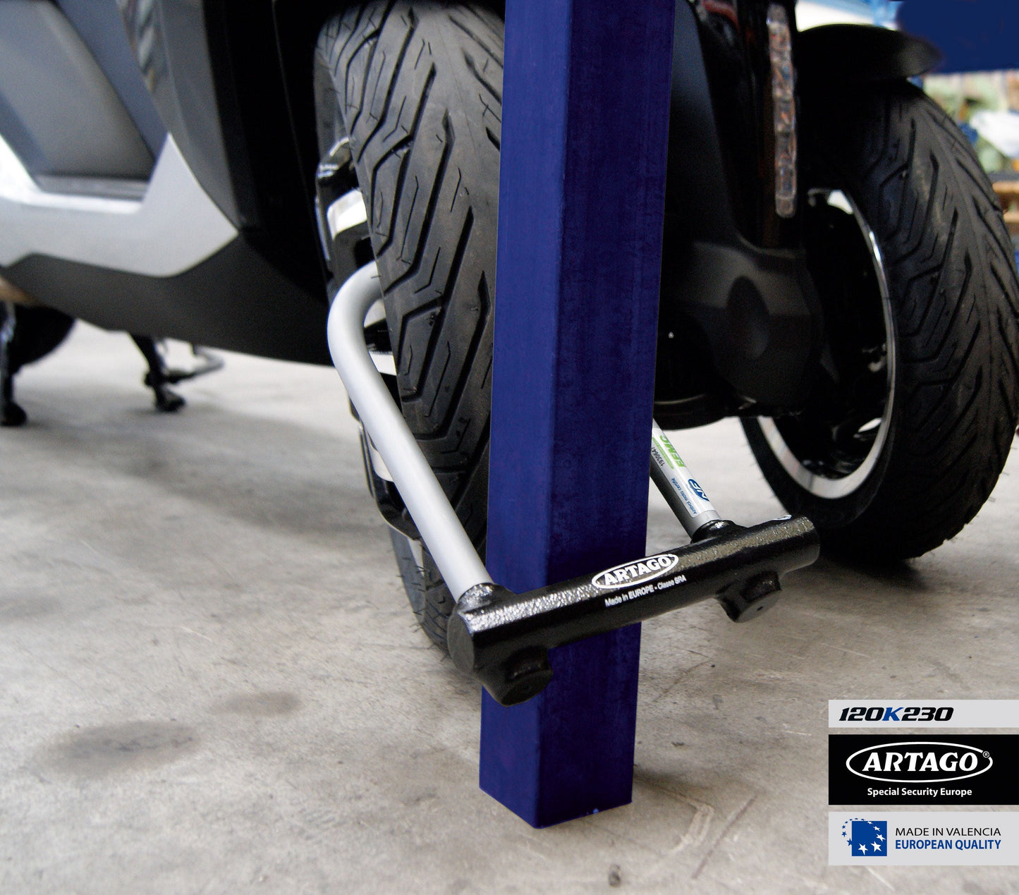 Antirrobo Moto Artago  U 120H340 - URA Moto