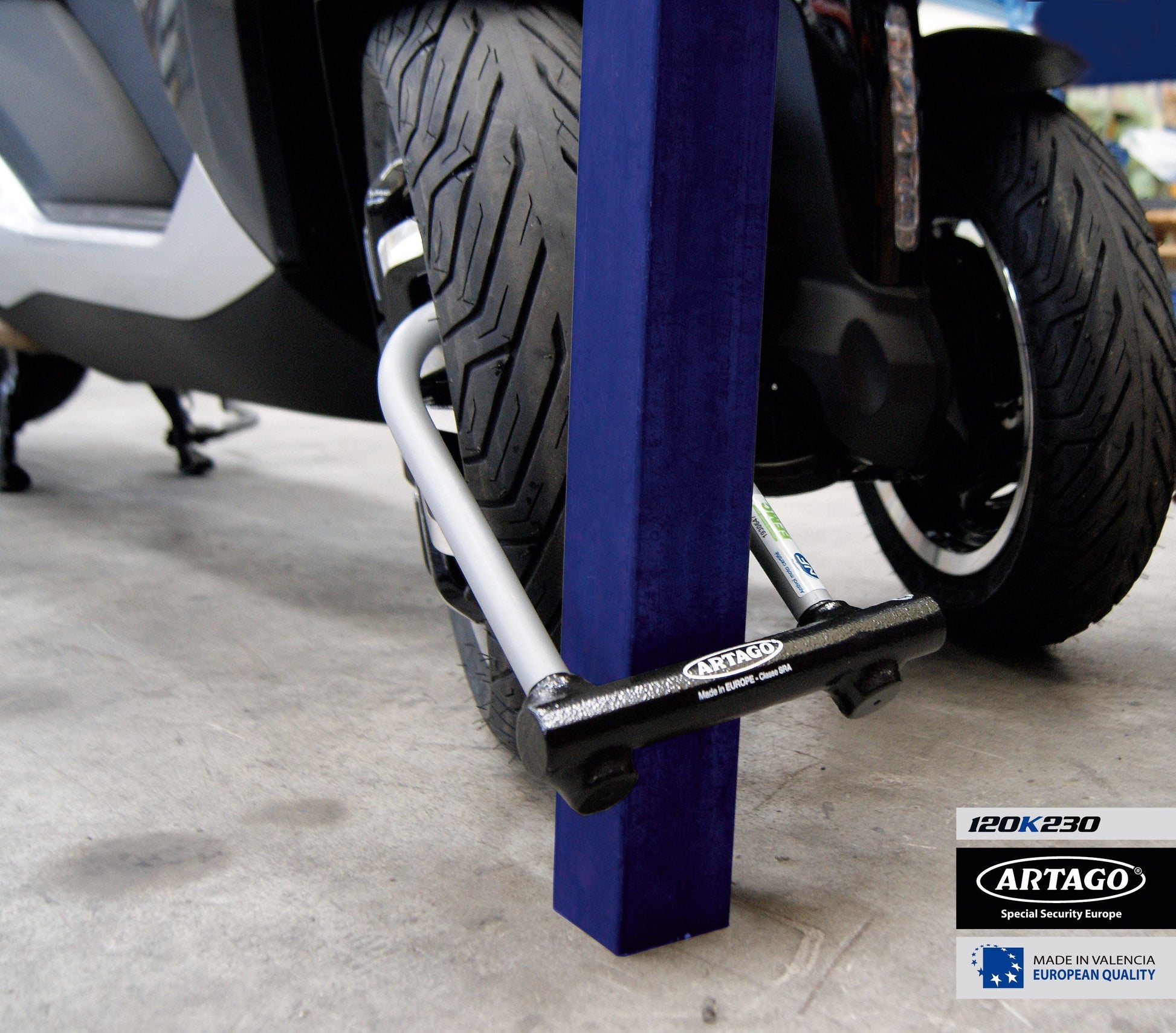 Antirrobo Moto Artago  U 120H340 - URA Moto