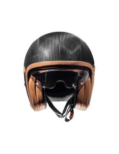 Casco Moto Abierto Jet Premier Vintage Platinum ED Carbon - URA Moto