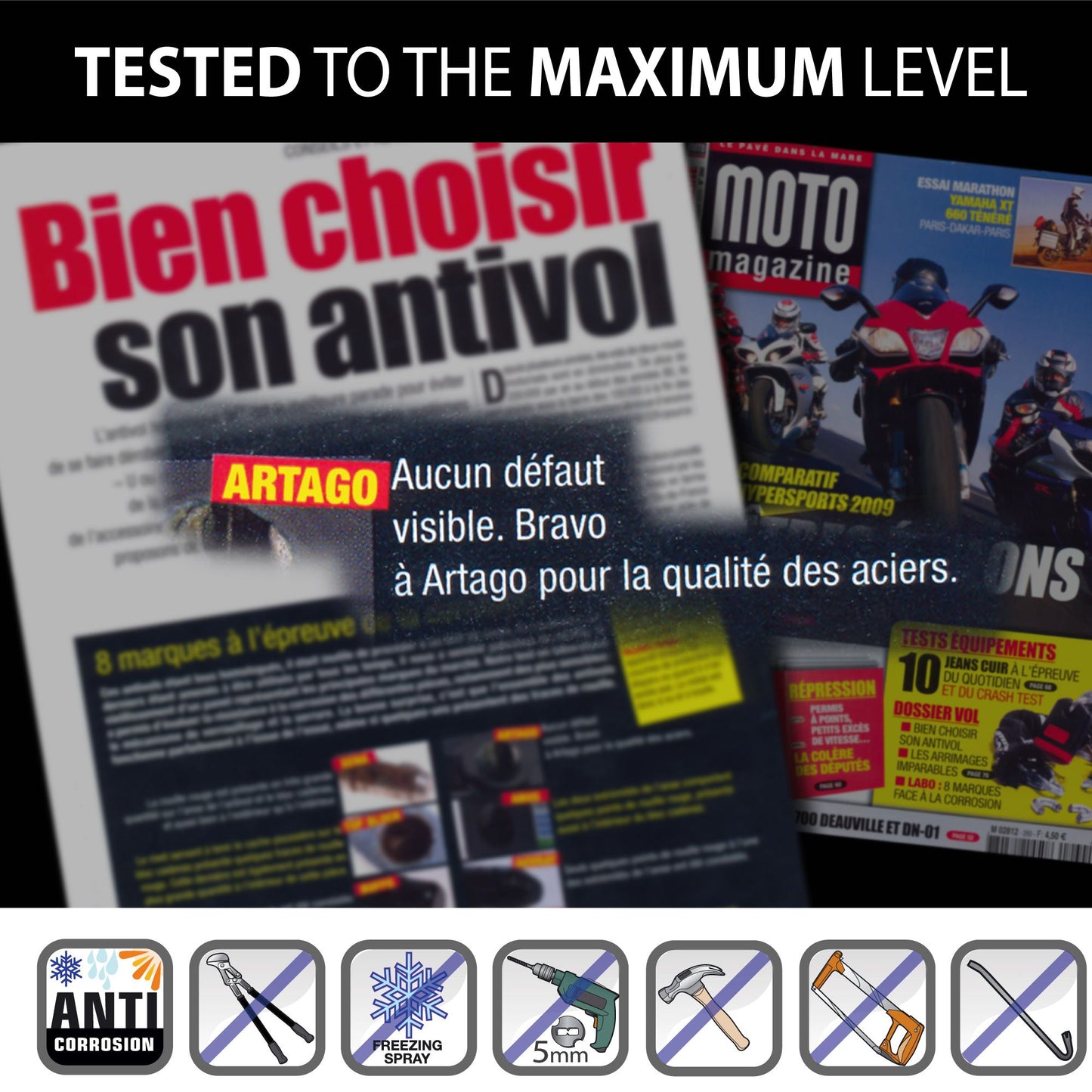 Antirrobo Moto Artago  U 18ART120 - URA Moto