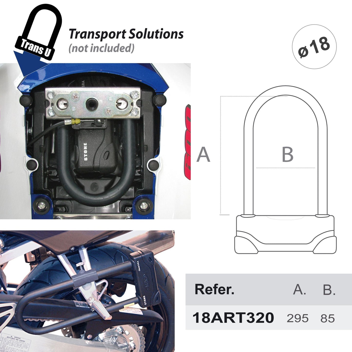 Antirrobo Moto Artago  U 18ART320 - URA Moto