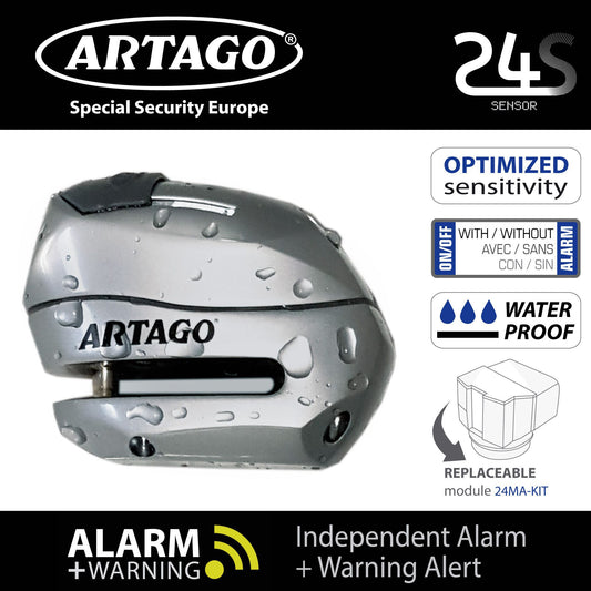 Antirrobo Alarma Disco Moto Artago 24S - URA Moto