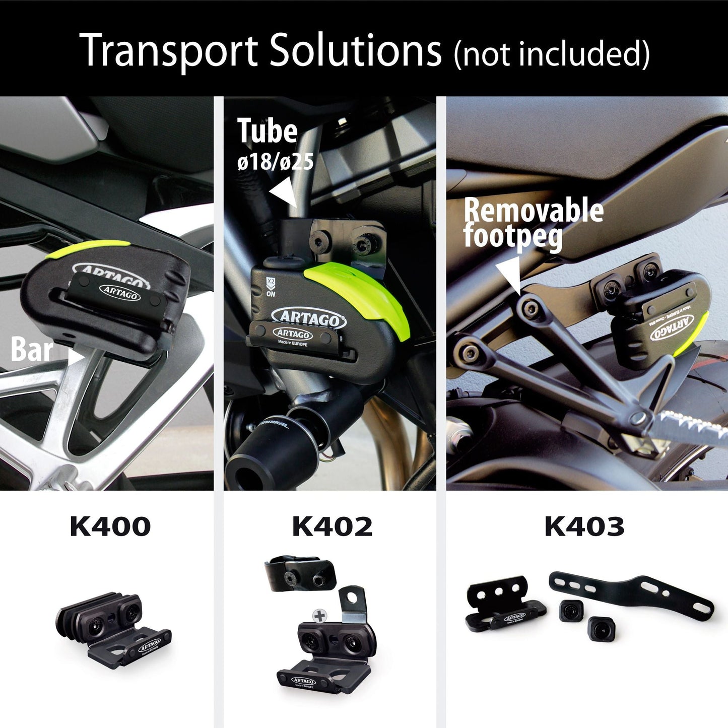 Antirrobo Alarma Disco Moto Artago 30X14 - URA Moto