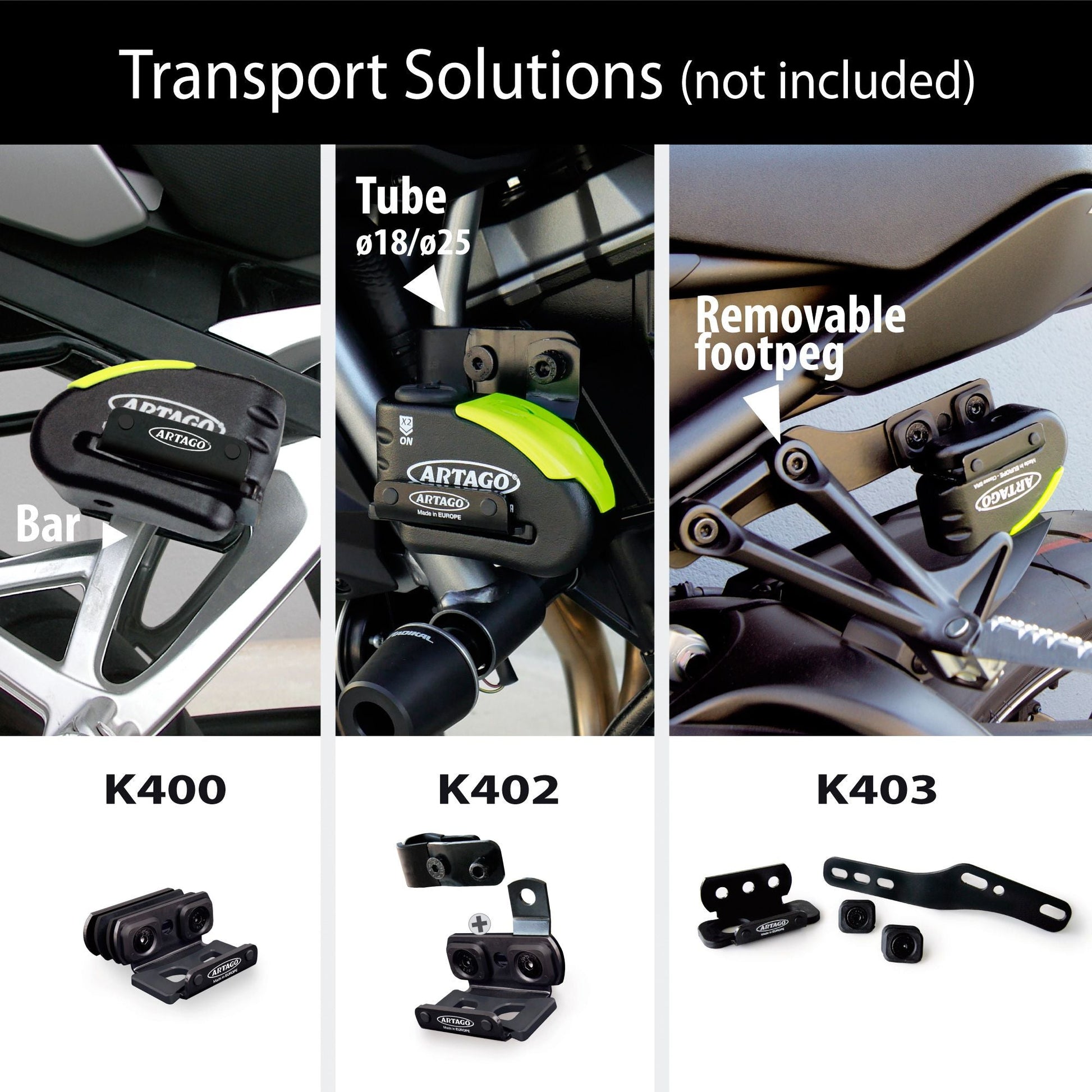 Antirrobo Alarma Disco Moto Artago 30X14 - URA Moto