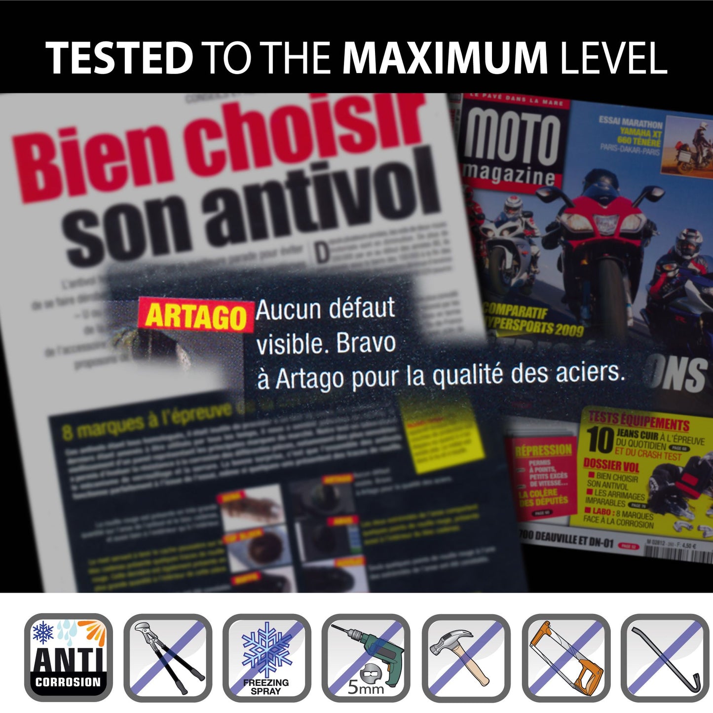 Antirrobo Disco Moto Artago 562 - URA Moto