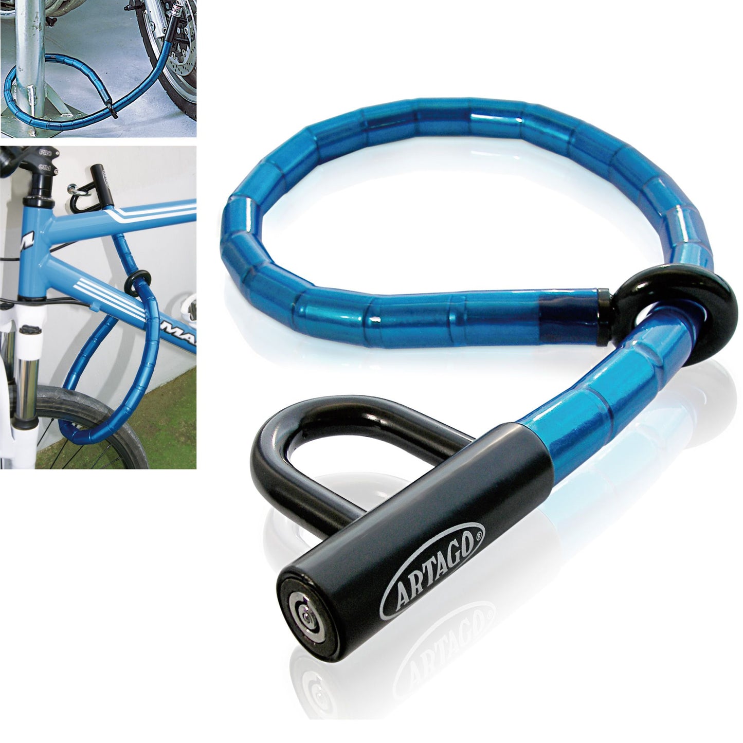 Antirrobo Moto Cadena Aticulada Artago 622P - URA Moto