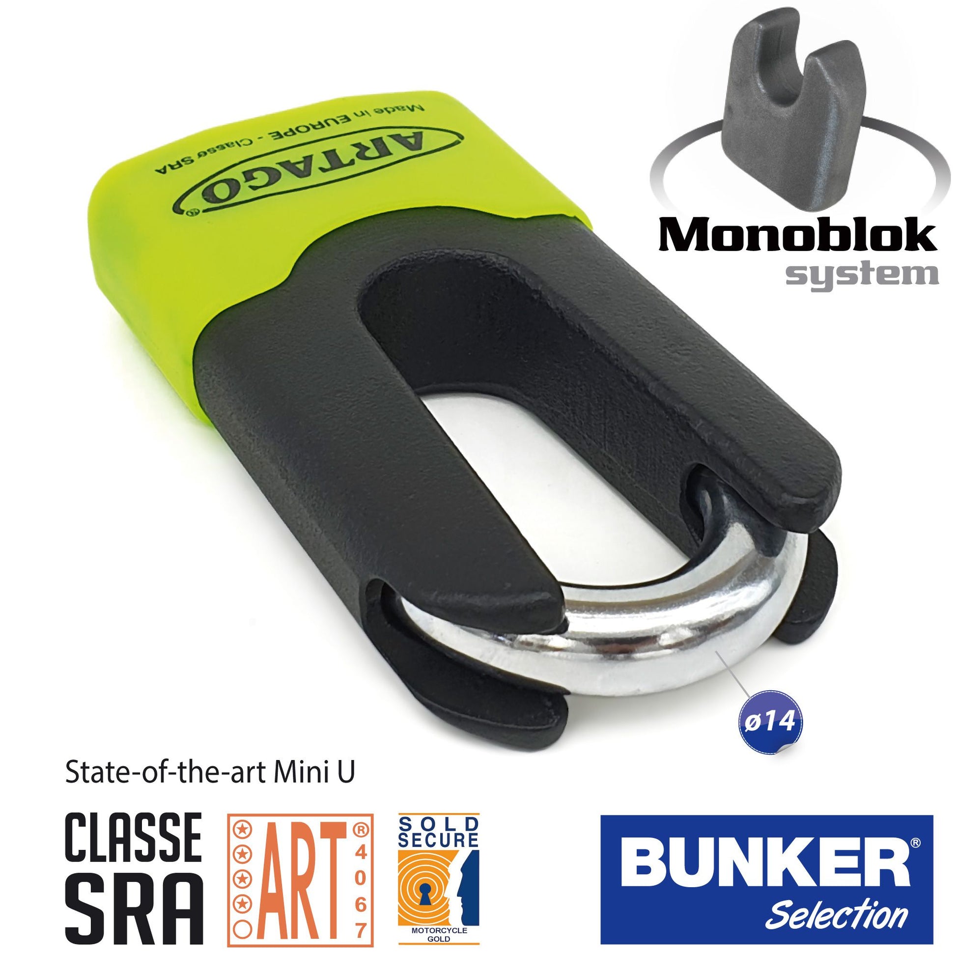 Antirrobo Disco Moto Artago 69X - URA Moto