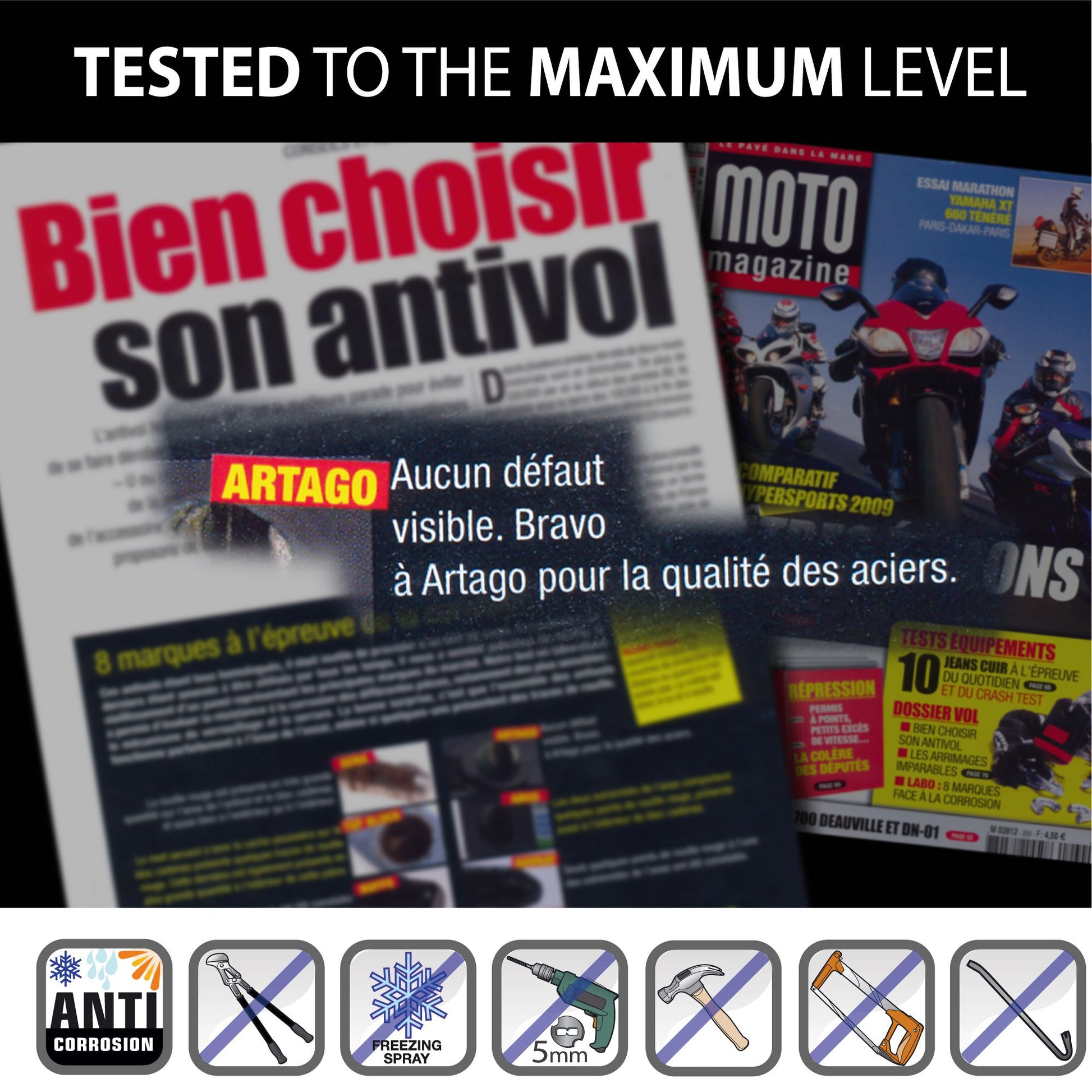 Antirrobo Disco Moto Artago 69X - URA Moto