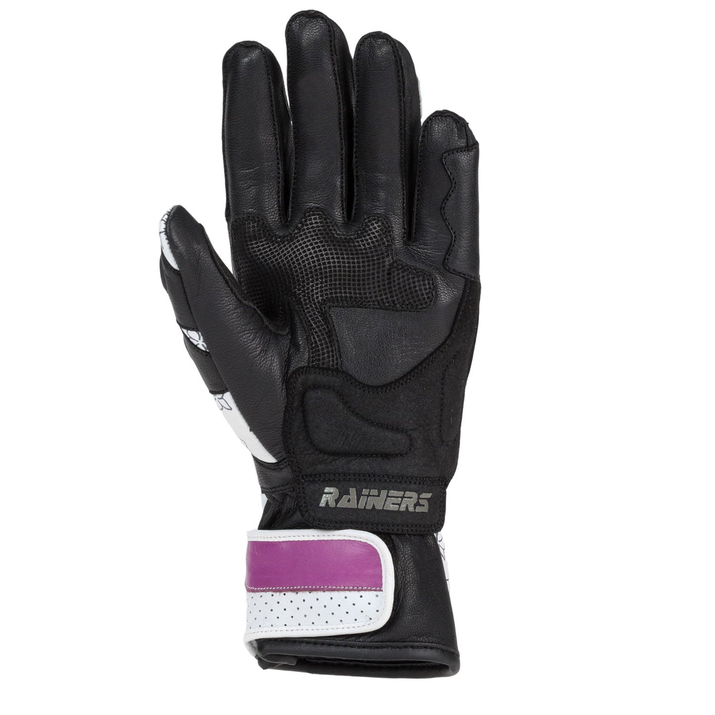 Guantes Moto Mujer Racing Rainers Belen Blanco - URA Moto