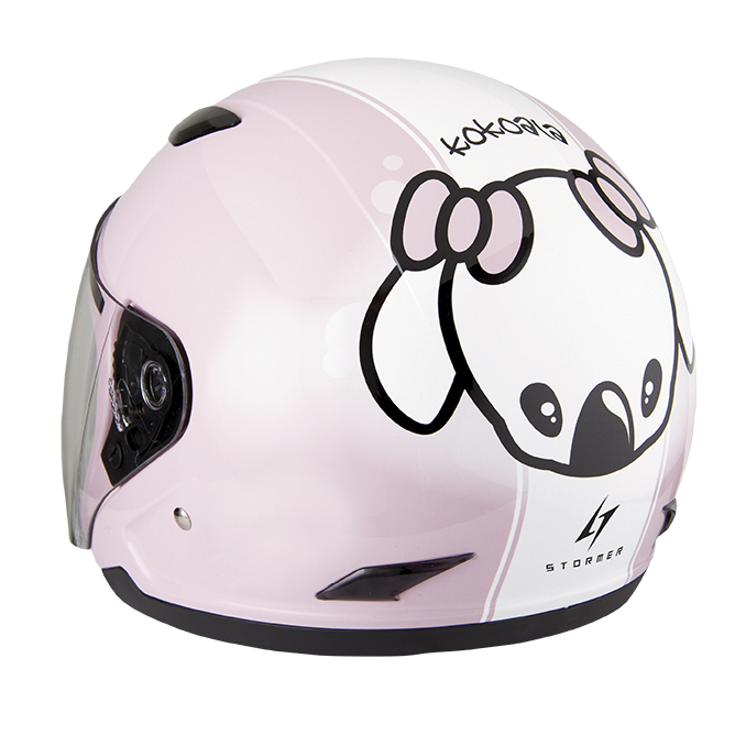 Casco Moto Stormer Infantil Jet Flash Kid Koala Brillante - URA Moto