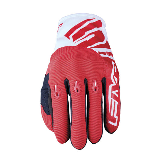 Guantes moto Five E3 Evo Blanco/Rojo - URA Moto