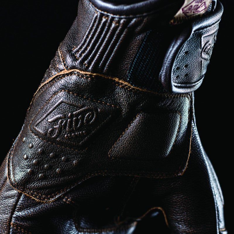 Guantes moto Five Kansas Marrón - URA Moto