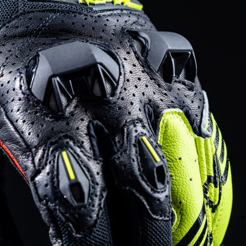 Guantes moto Five RFX2 Airflow Negro/Amarillo Fluor - URA Moto