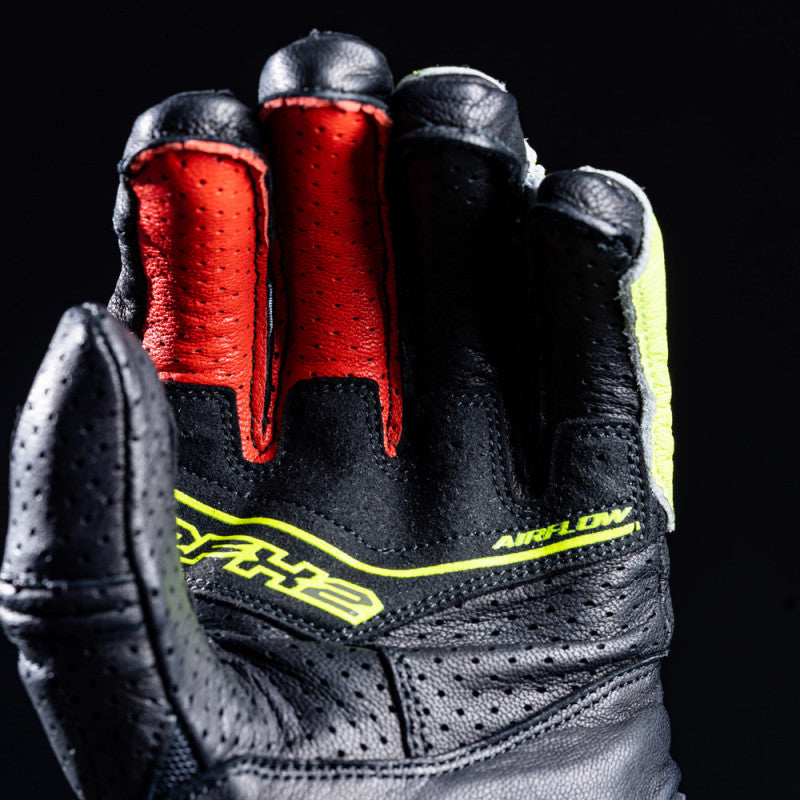 Guantes moto Five RFX2 Airflow Negro/Amarillo Fluor - URA Moto