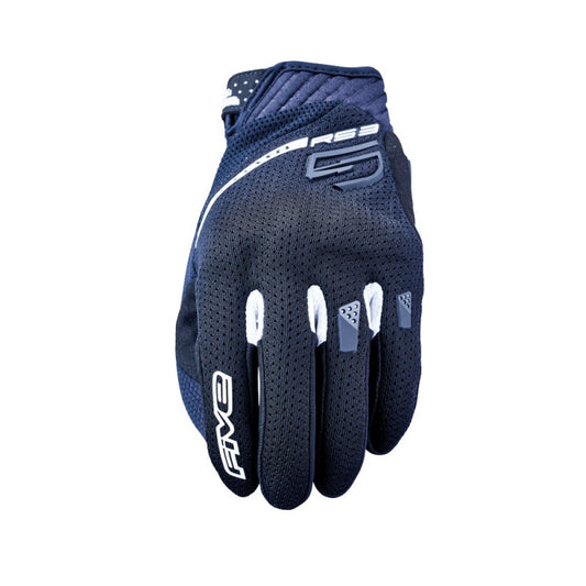Guantes moto Five RS3 EVO Airflow Negro/Blanco - URA Moto
