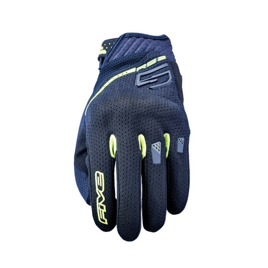 Guantes moto Five RS3 EVO Airflow Negro/Amarillo Fluor - URA Moto