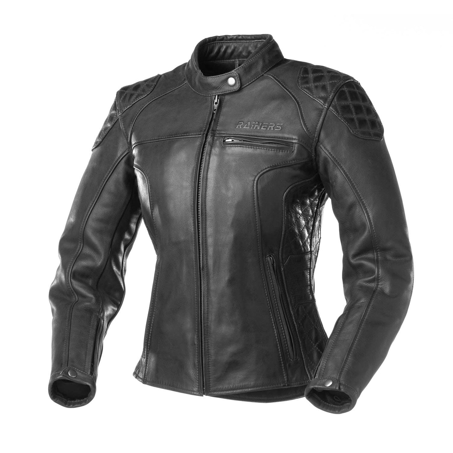 Chaqueta Piel Mujer Moto Rainers Ginebra - URA Moto