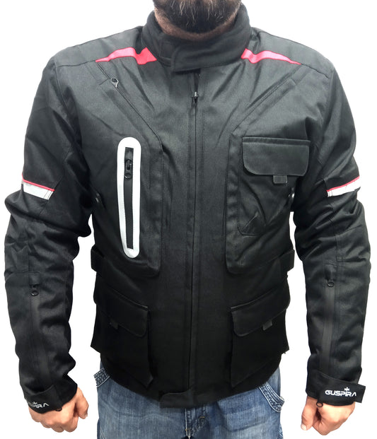 Chaqueta Moto Unisex Jarama Negra Guspira 3 en 1 - URA Moto