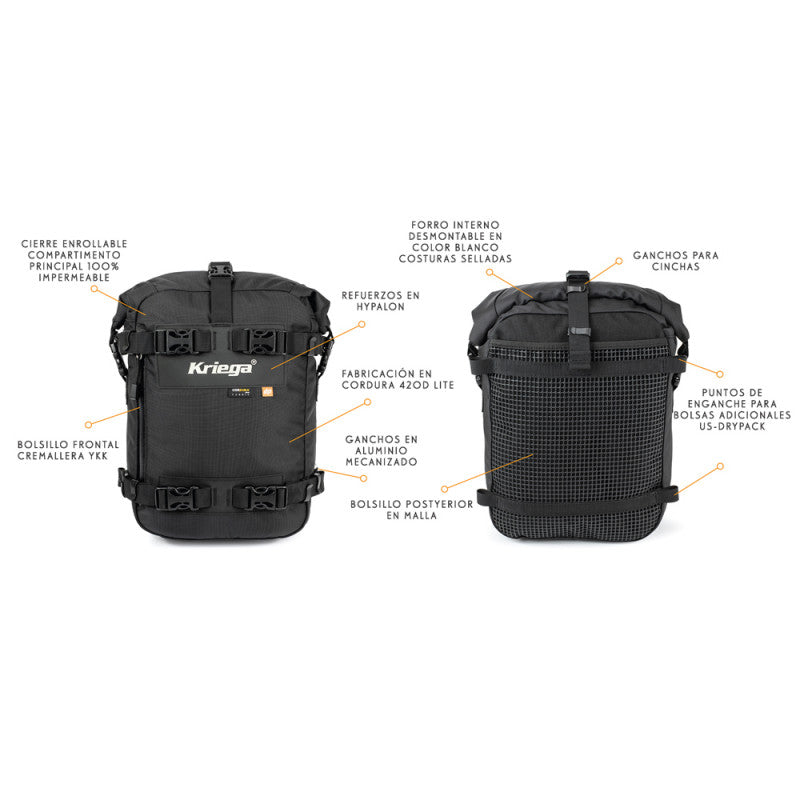 Bolsa Kriega US-10 Drypack Cordura - URA Moto