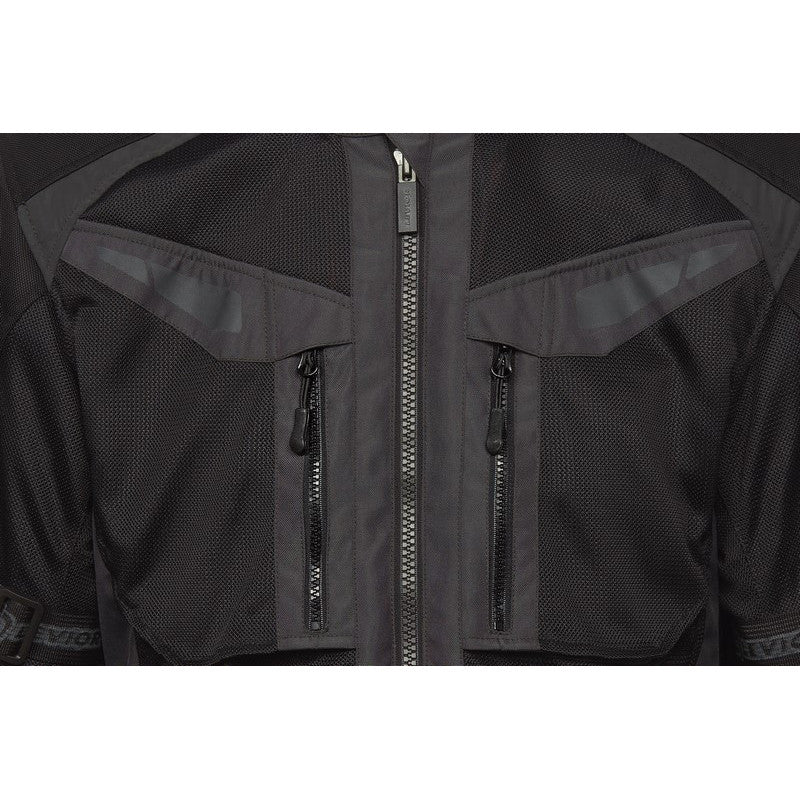 Chaqueta Moto Cordura Levior Arashi Negra - URA Moto