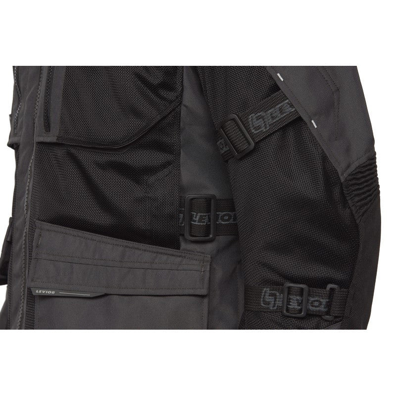 Chaqueta Moto Cordura Levior Arashi Negra - URA Moto