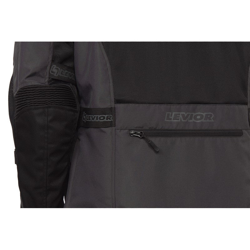 Chaqueta Moto Cordura Levior Arashi Negra - URA Moto