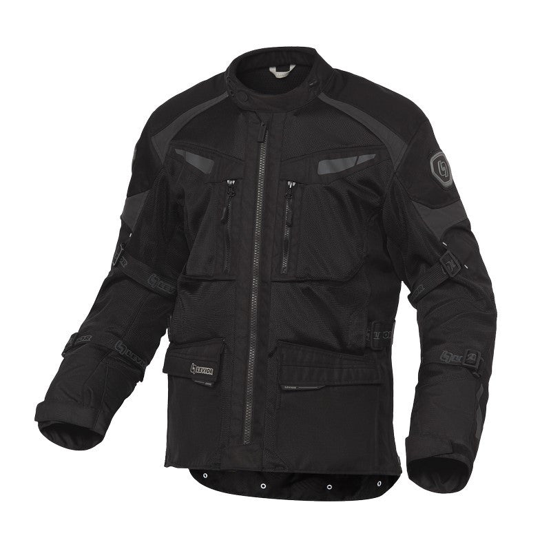 Chaqueta Moto Cordura Levior Arashi Negra - URA Moto